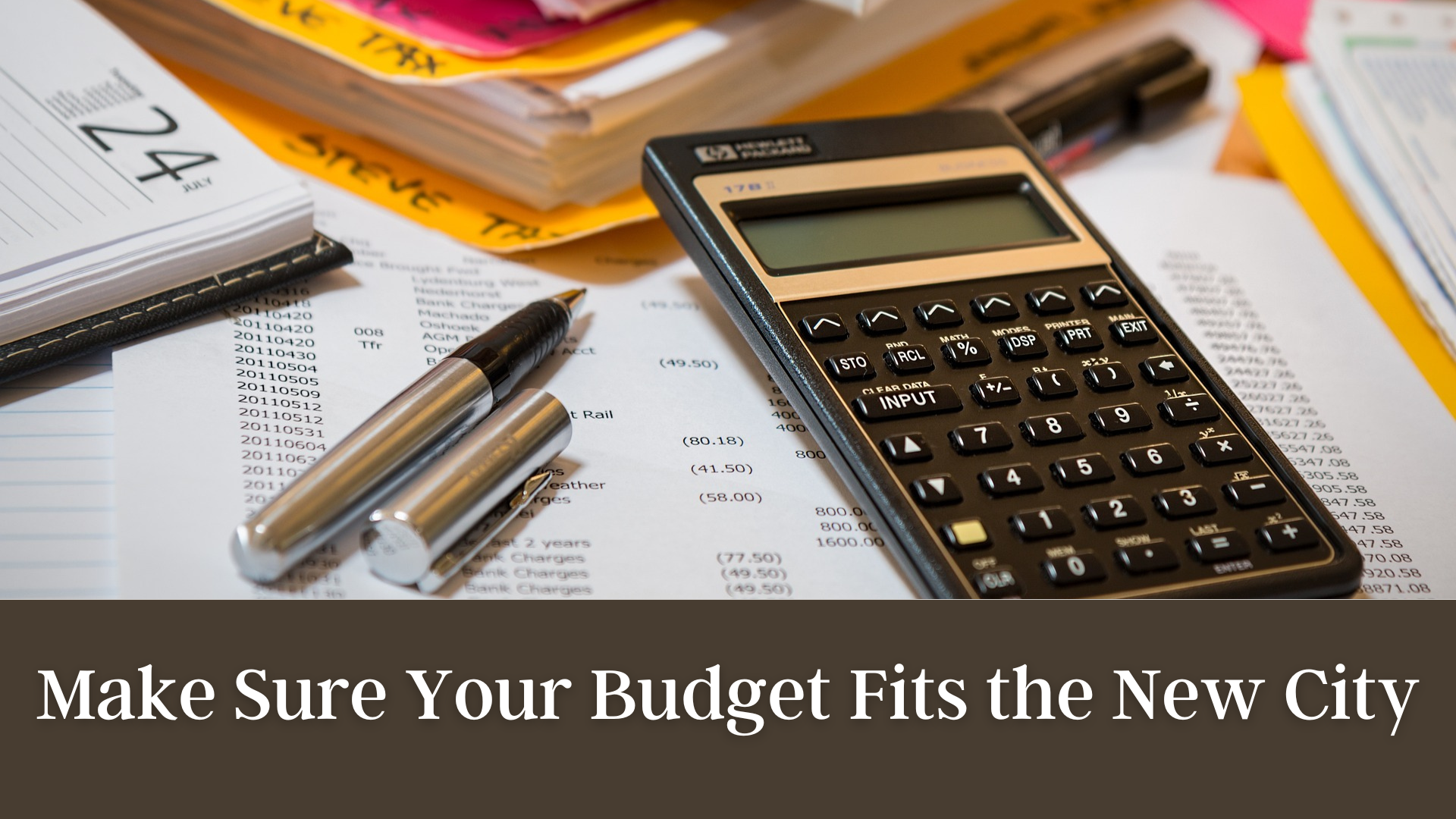 Make Sure Your Budget Fits the New City